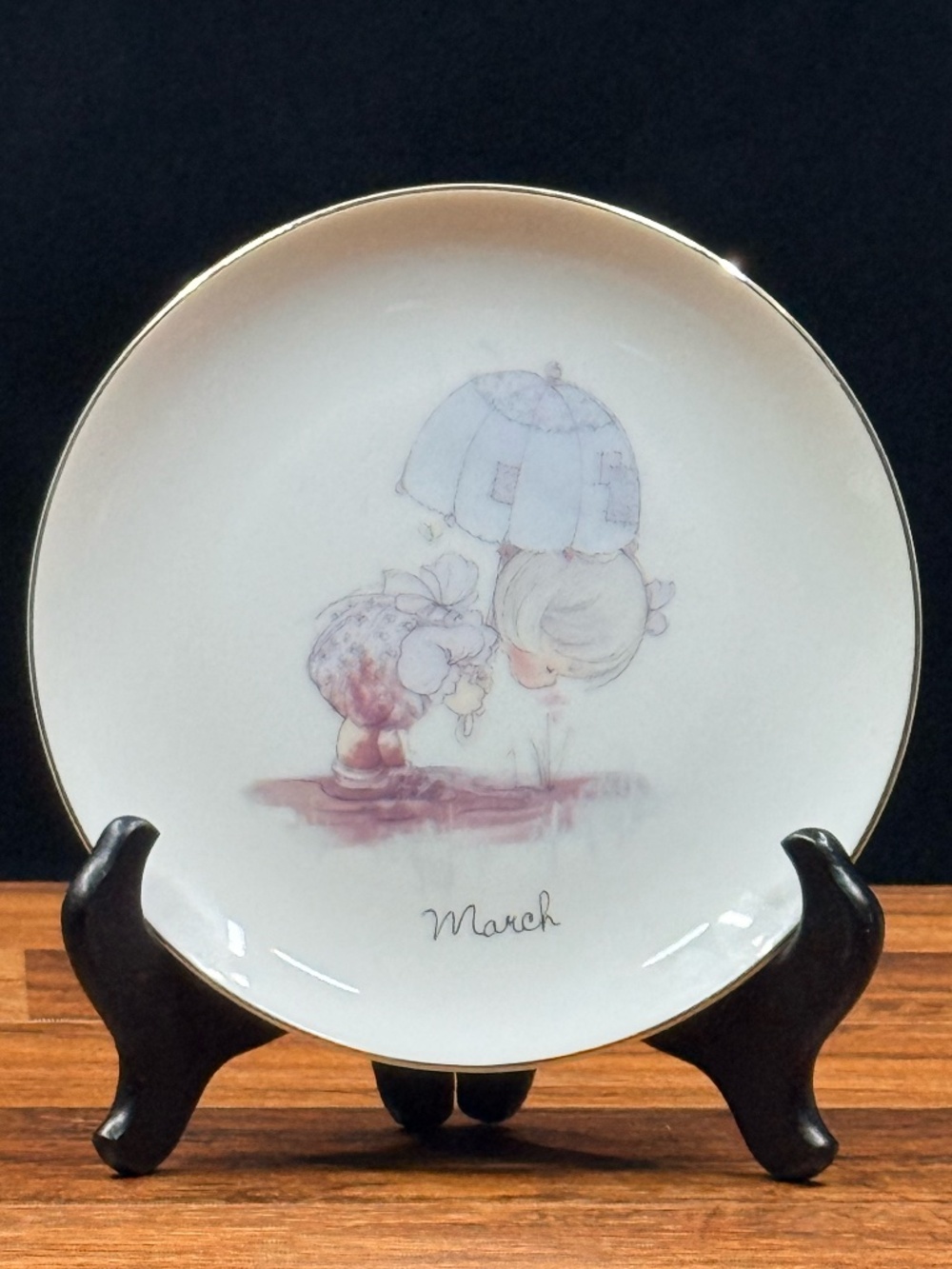 PRECIOUS MOMENTS 1983 “March” Decorative Plate